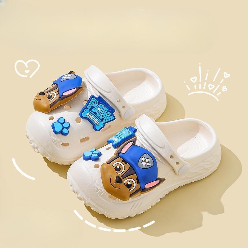 Cartoon Flip-flops - Boys and Girls  Anti-slip and Breathable Hole-shaped Shoes 22-23 белый