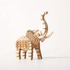 Tsukurun 3D Wood Puzzle TG203 Elephant Instructions Desu® (Japanese Included)