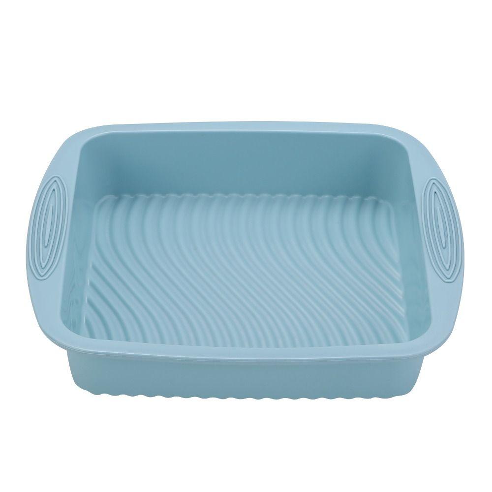 

Food Grade Silicone Square Cake Pan Non-stick Baking Molds Baking Supplies Cake Molds Corn Bread синий