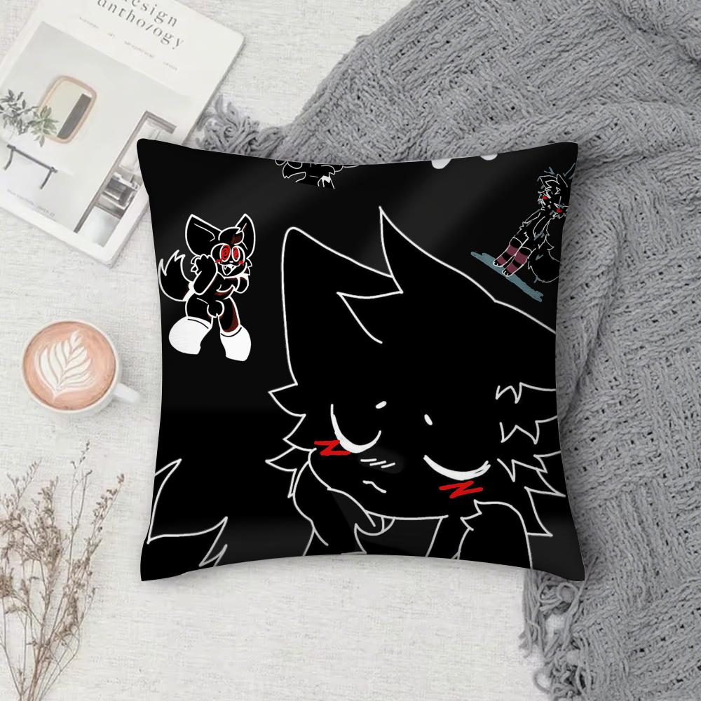

Boykisser Silly Cat Cute Pillow Case Cover Square Sofa with for pattern comfortable cushionsuitable of room 12x12Inch