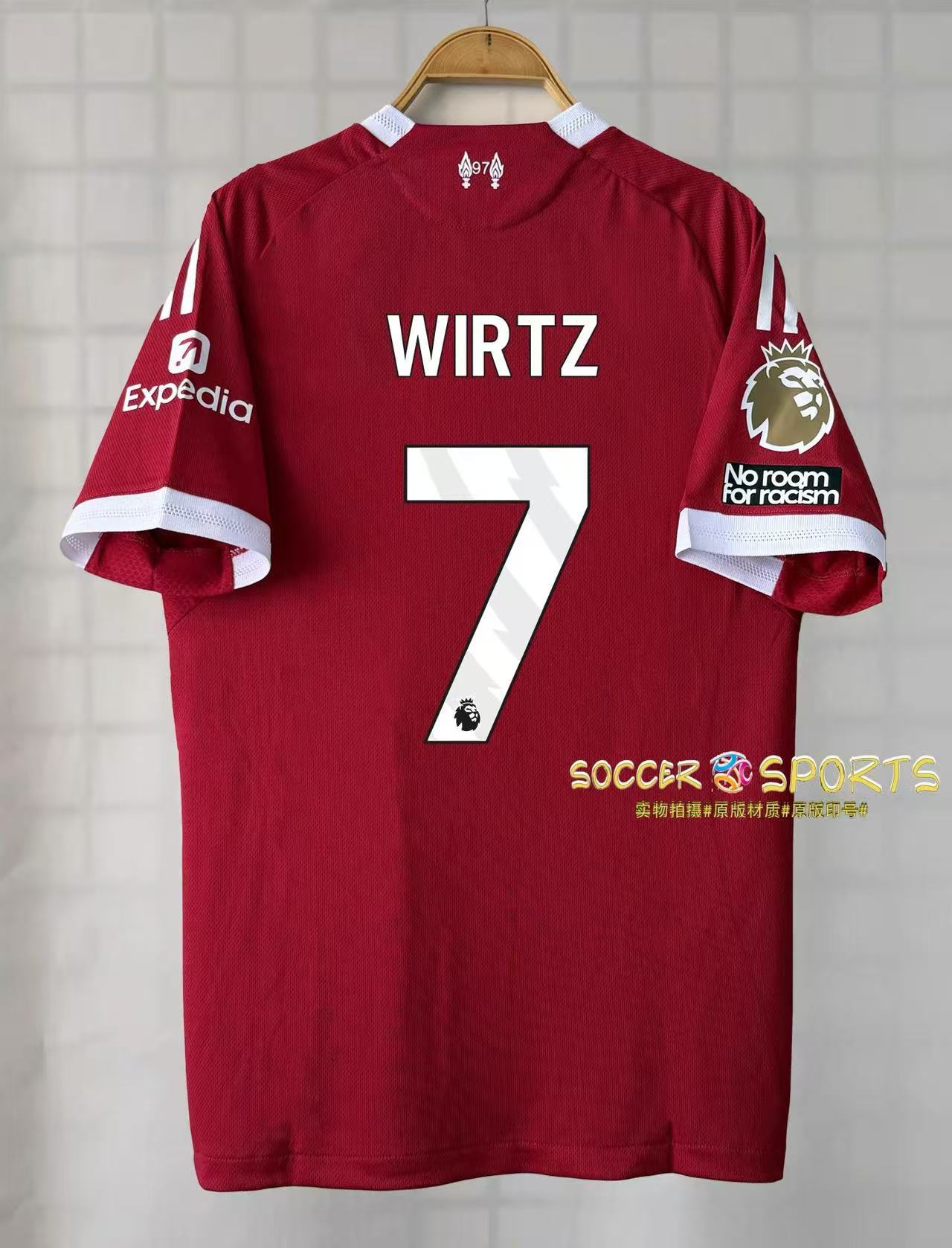 2526 Liverpool jersey No. 7 Wirtz No. 10 McAllister home and away football jersey S