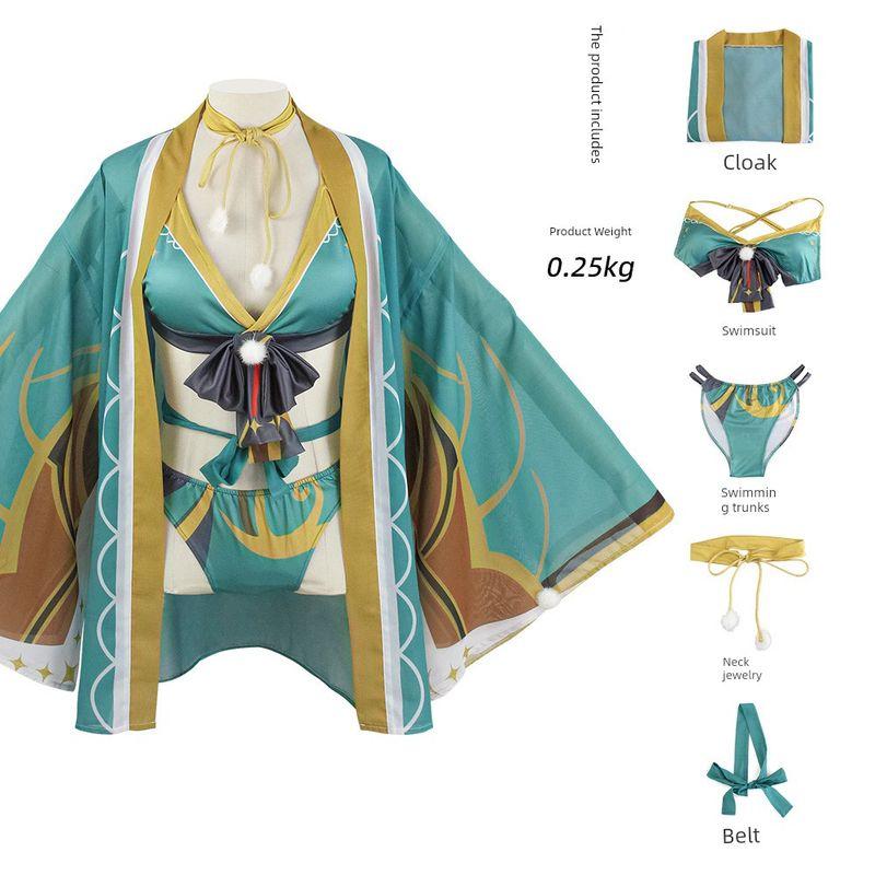 Anime Cosplay Costume Swimsuit Hu Tao Xina Lisa Sexy Swimsuit Role-Playing Cosplay Performance Outfit Shina Swimsuits XXL