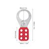 2PCS Safety Tag Out Hasp 1.5 Inch Industrial 6 Hole Galvanized Steel Lockout Hasp