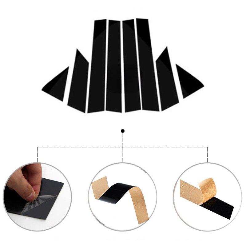 Car Pillar Posts Door Window Trim Cover Stickers Decal for Ford EcoSport B515 2013 2014 2015 2016-2021 2022 2023 Auto Styling