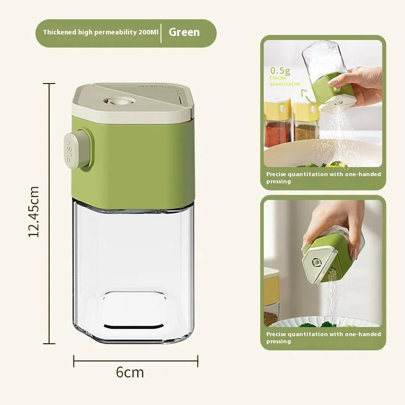 Seasoning Bottle with Precise Control Precision Salt Spice Shaker Set with Moisture-proof for Camping for Salt for Quantitative