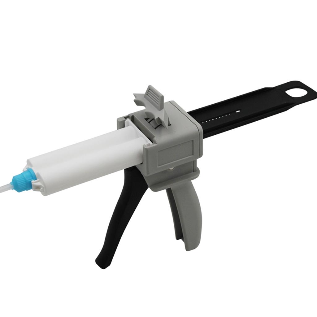 Upgraded Dispenser Gun Epoxy Glue Gun for Impression Mixing Dispensing Gun Applied to 50ml 1: 1/1: 2 AB Plastic Tube Dur