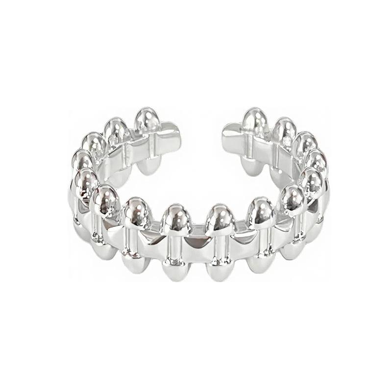 Lace Lace Diamond Zircon Light Luxury Open Ring High Sense Stacking Wearing Temperament Plain Ring Niche Design Ring Women