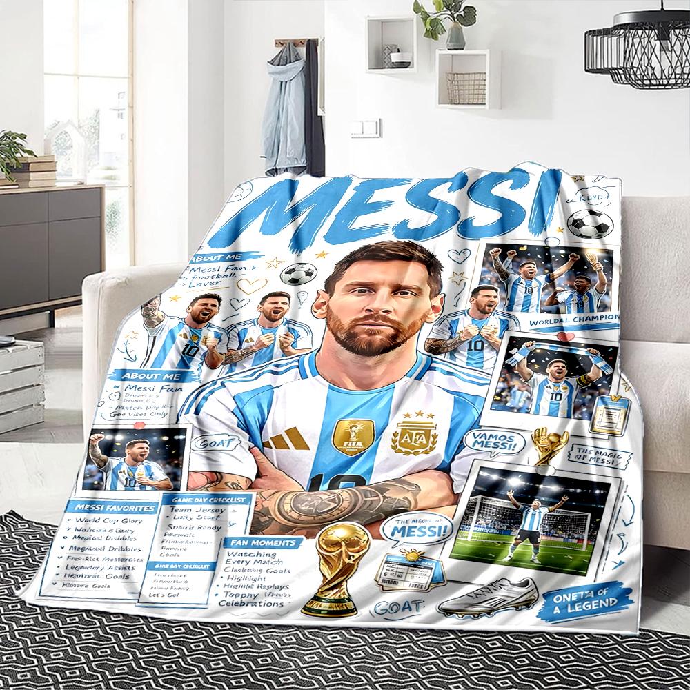 World Cup Celebration printed flannel breathable and warm blanket, a stylish home gift, suitable for home, office and bedspread use. 0713a36