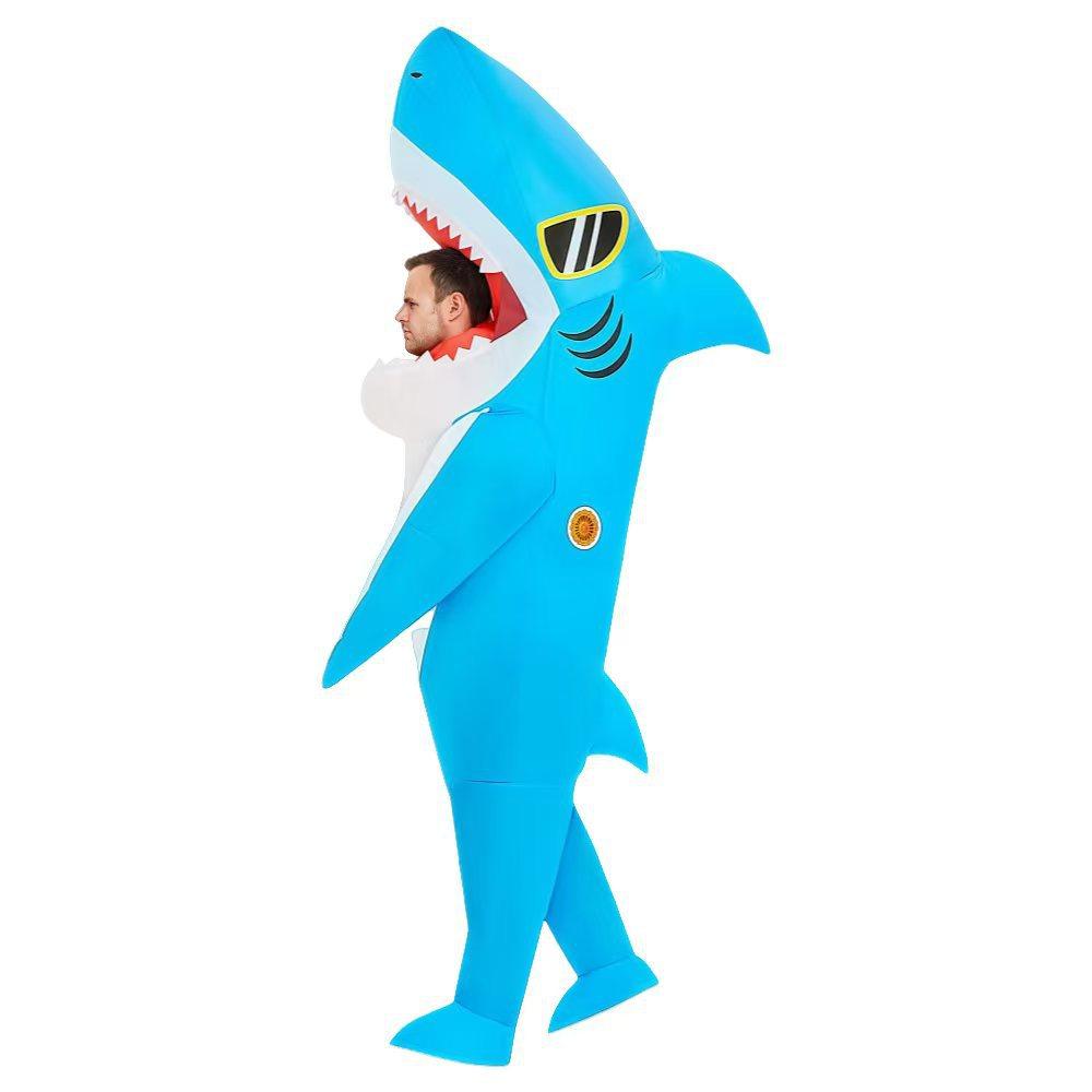 

Outcrop Shark Inflatable Suit Inflatable Funny Props Toy Doll Halloween Christmas Party Costume 150-190CM