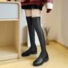 Long Boots Women's Winter 2026 New Korean Version Versatile Knee High Elastic Boots for Women