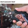Stainless Steel Luya Pliers Multi-Functional Fish Control Device Anti-Rust Teflon Coating Small Mouth Fishing Pliers Cutting Lin