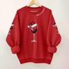 Ladies' Casual And Fashionable Round Neck Top With Christmas Print Hooded T-shirt Long Sleeved Sweatshirt