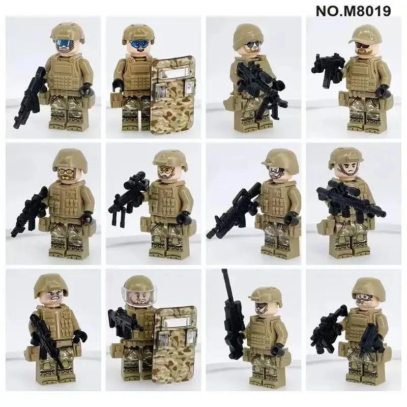 Mattoncini militari, bambole umanoidi, giocattoli, mini bambole, bambole umanoidi, giocattoli patriottici, regali di compleanno, personaggi dei cartoni animati.