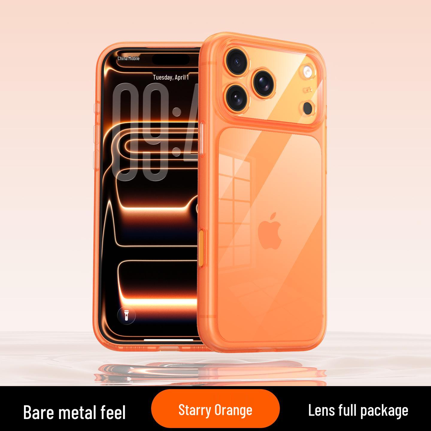 

iPhone 17 Pro Max Transparent Candy Edge Case with Fine Hole Design and Magnetic Button Protection iPhone 17 Air