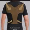 140D Nylon Men's Body Shaper Compression Top - Slimming & Shaping Short Sleeve Binder