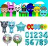 Foil Sprunki Cartoon Balloons Colorful Wedding Festival Birthday Decoration