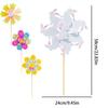 12pcs Easter Windmills Spring Garden Spinners Windmills Decor Cartoon Egg Bunny Chick Spinner Windmills For Yard Lawn Ornament