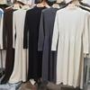 Autumn and winter new inner bottom long dress with coat fashionable and thin knitted dress sweater