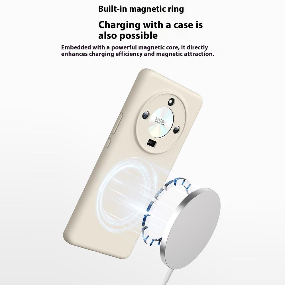 For Honor X50 5G Case Compatible with MagSafe Precise Cutouts Liquid Silicone+PC Phone Cover