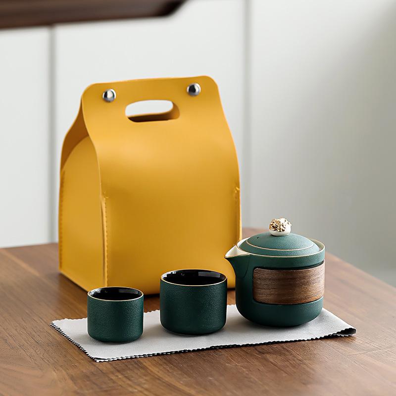 Golden Lion Xianrui, Portable Express Cup, One Pot And Two Cups Of Travel Tea Set, Hotel Enterprise Business Cup Souvenir Customization