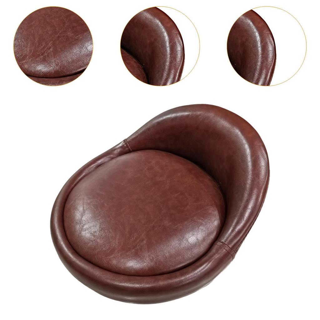 Barstool Seat Cushion Soft Waterproof PU Leather Replacement Top Modern Swivel Seat for Bar Club Restaurant
