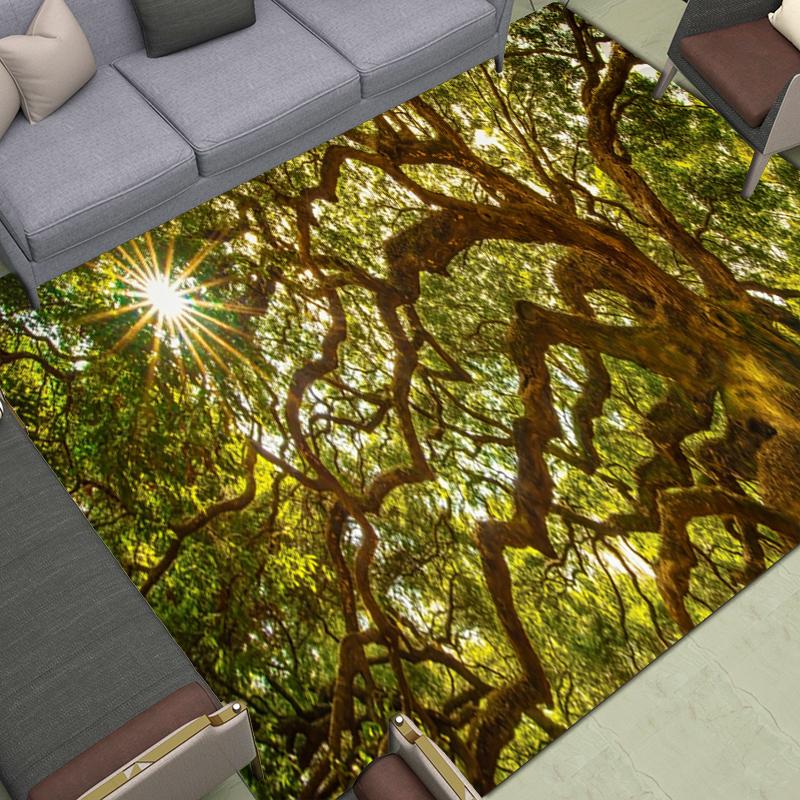 Forest Mountain River Landscape Carpets Bathroom Entrance Mat Kitchen Floor Living Room Corridor Rugs Home Decor Carpet