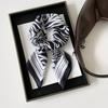 Square scarf small silk scarf high sense retro foreign style printing small shawl 71cm imitation silk scarf bag head scarf wholesale