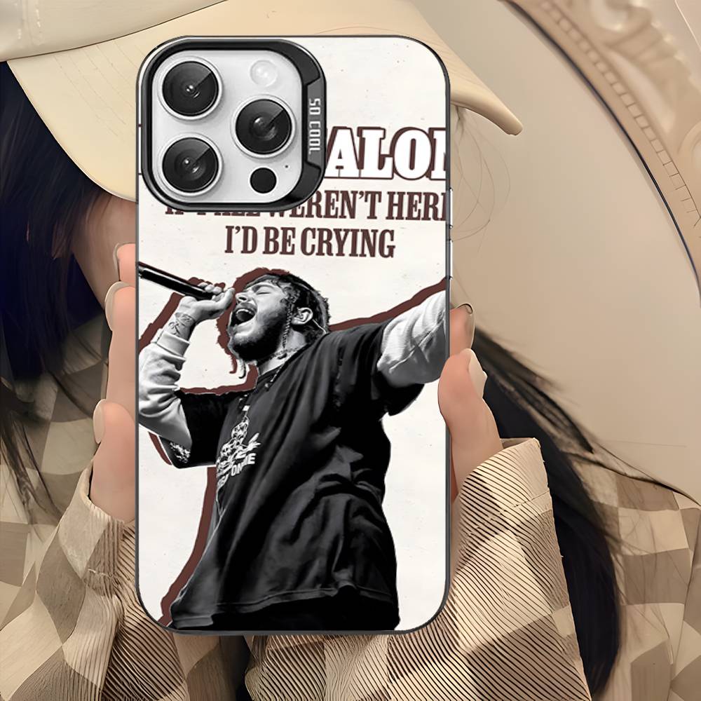 P-post M-Malones singer Phone Cases For iPhone 17 16 15 14 13 12 11 Plus Pro Max Colorful Case