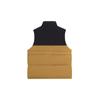 Li Ning Logo Letter Embroidery Multi-Pocket Color Block Zipper Stand Collar Down Vest Men vest Bone-Brown AMRS071-3