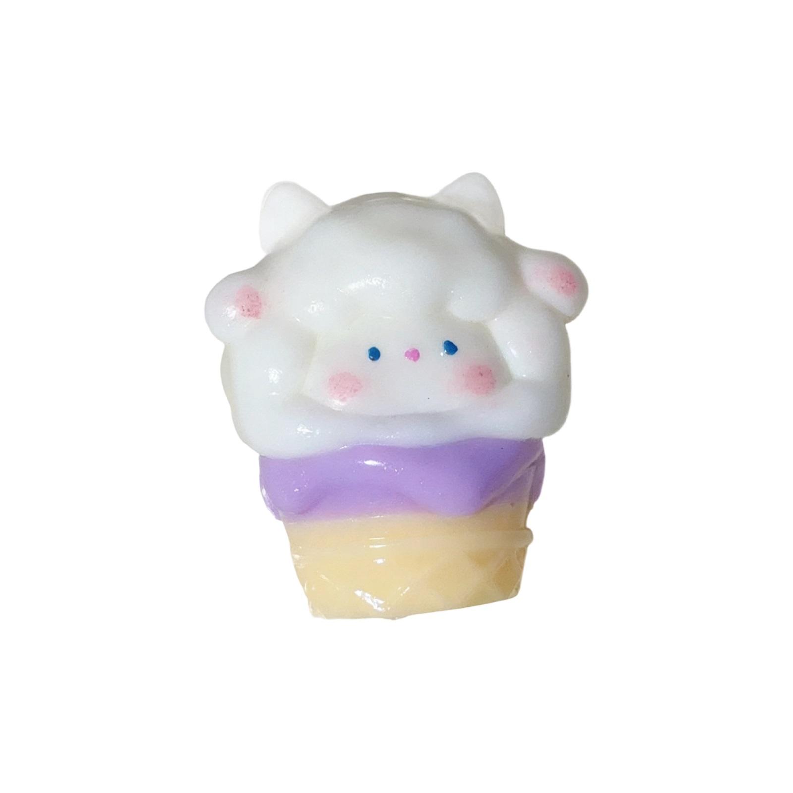 

Cute Sheep-Shaped Ice Cream Squeezable Toy - Adorable Sheep-shaped Ice Cream, Soft And Bouncy. фиолетовый