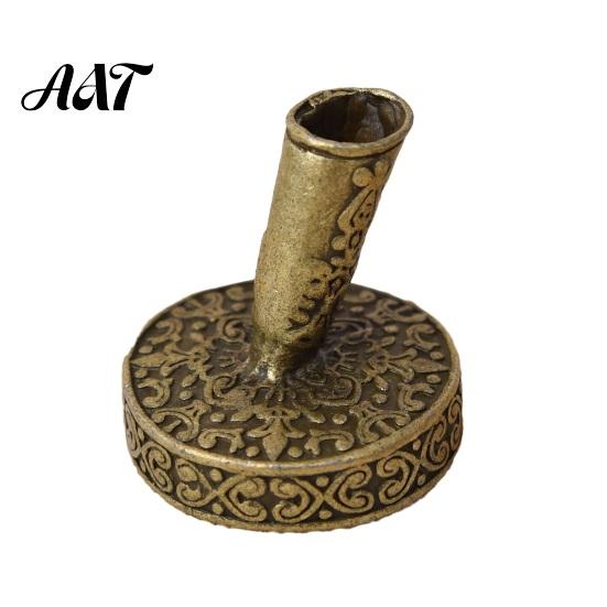 Vintage Desk Organizer Round Pen Holder, Durable Metal Exquisite Carved Desktop Ornament, Office Stationery Holder Dip Pens And Quill Supply,