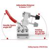 4Pcs Horizontal Toggle Clamp Quick-Release Toggle Clamps Set Woodworking Pliers Pressers Universal Vertical Quick Fixture GH 201