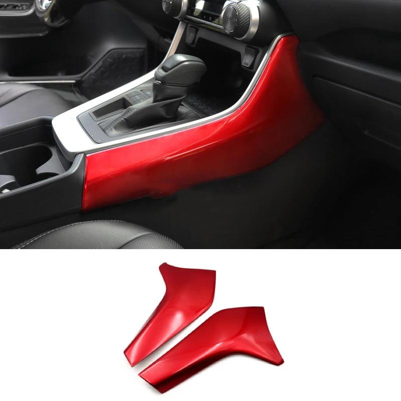 For Toyota RAV4 RAV 4 XA50      Center Console Gear Shift Box Side Strip Cover Trim Sticker Accessories