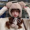 Women's Teddy Bear Earflap Hat Cute Winter Fur Hat