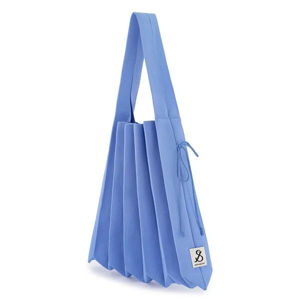 Lucky Pleats Knit L Cerulean Blue
