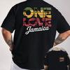 Jamaican Palm Tree Graphic Tee Men's Vintage Short Sleeve Cotton Vacation T-Shirt