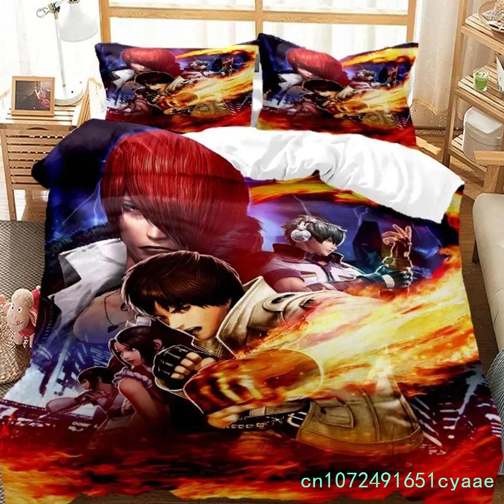 The King Of Fighters Digital Print Polyester Bedding Sets Child Kids Covers Boys Bed Linen Set For Teens Bedding Set