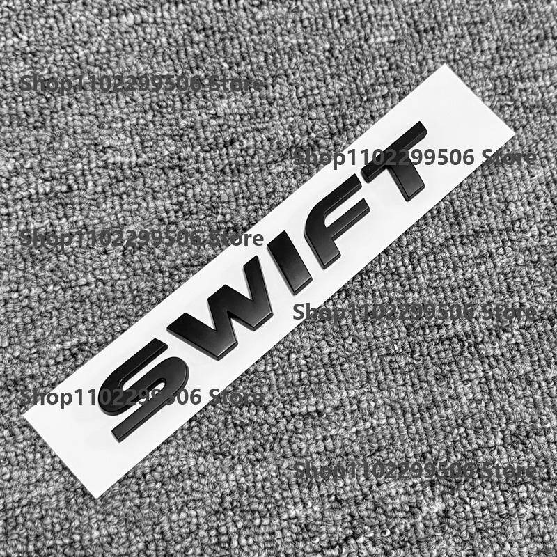 ABS Car Rear Trunk Emblem black Chrome Badge Sticker For For Suzuki Swift Letter Logo Decor