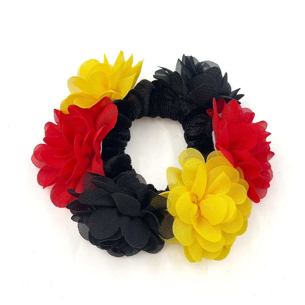 Flower Hair Rope, Ponytail, Headband, Suitable for Carnival Party, Fan Headwear, Big Intestine Circle, Female