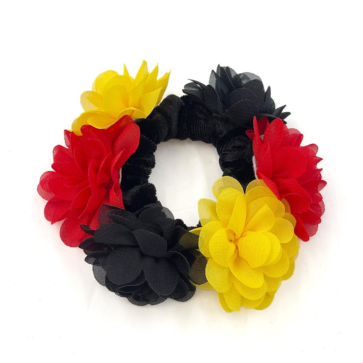 

Цветочная резинка для волос, Хвост, Повязка на голову, Подходит для карнавальной вечеринки, Головной убор с веером, Кольцо-кишка, Женский