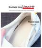 2024 Women's Genuine Leather Low-Top Autumn Sandals - Breathable, Thick-Soled, White Platform Shoes with Inner Height Boost.