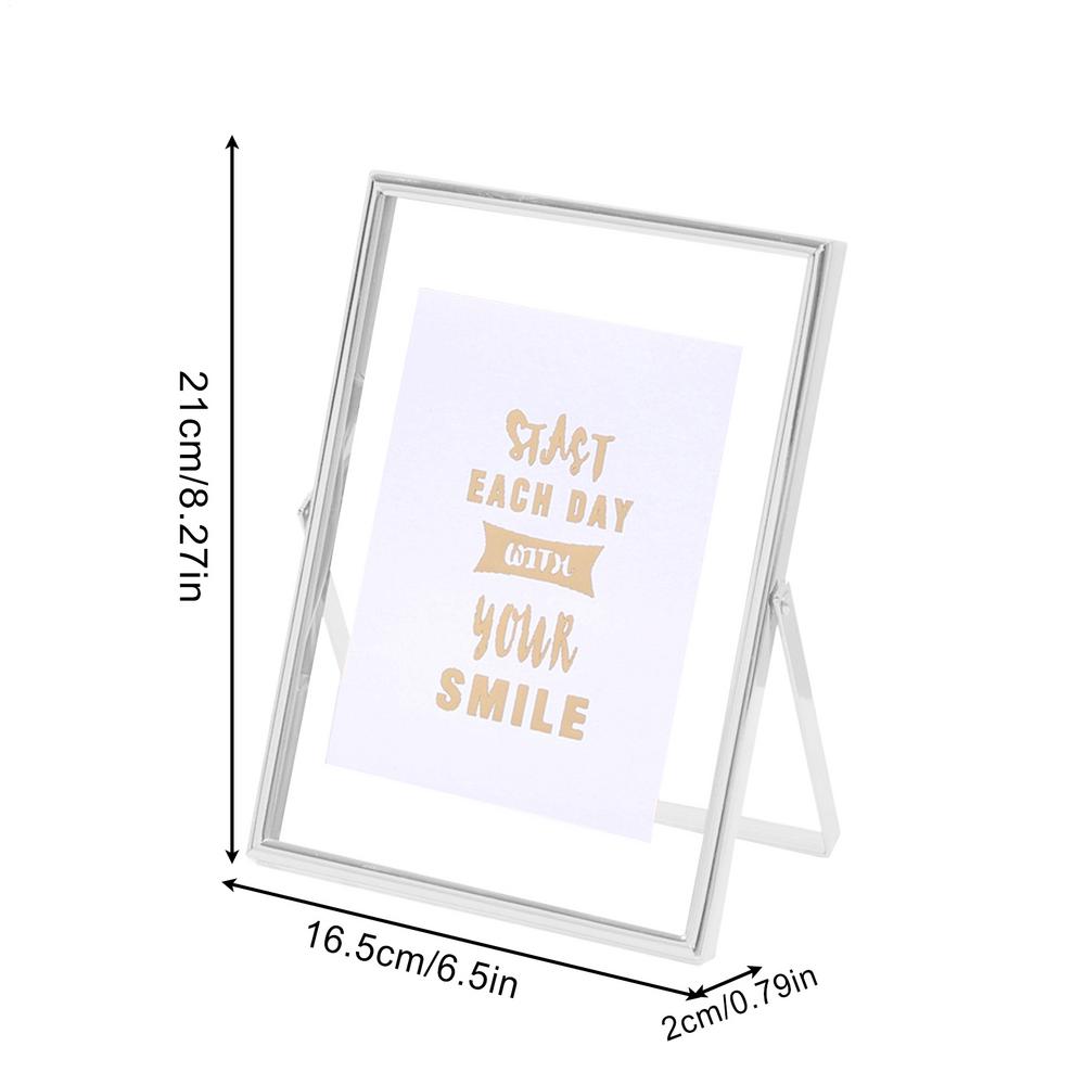 Фоторамка 8 дюймов Металлическая настольная фоторамка Современный домашний декор для гостиной спальни студии прикроватная книжная полка