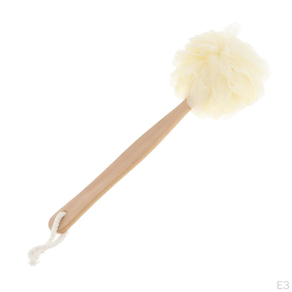 2Pcs Back Scrubber Bath Shower Mesh Sponge Exfoliating Body Wash Puff Clean