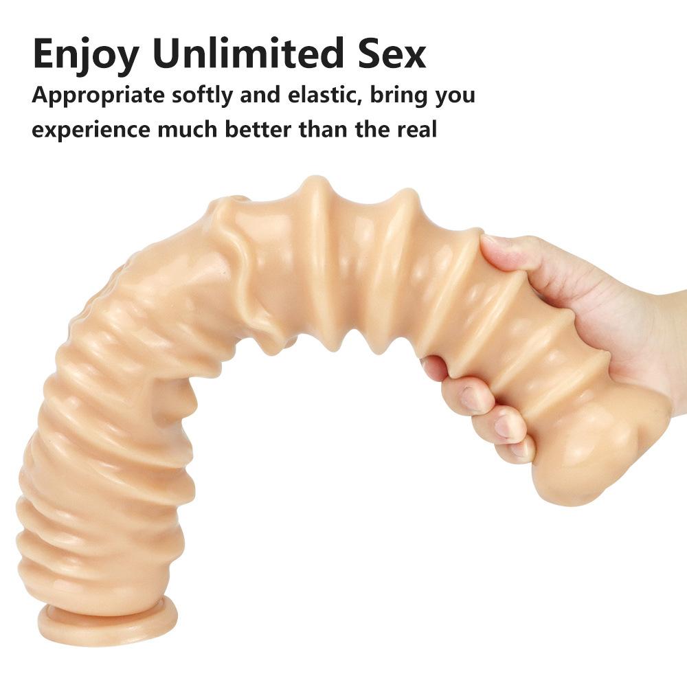 41.5cm Big Black Dildo for Anal Plug Adult Sex Toys Slave Strap on Penis Silicone Dick Fisting BDSM