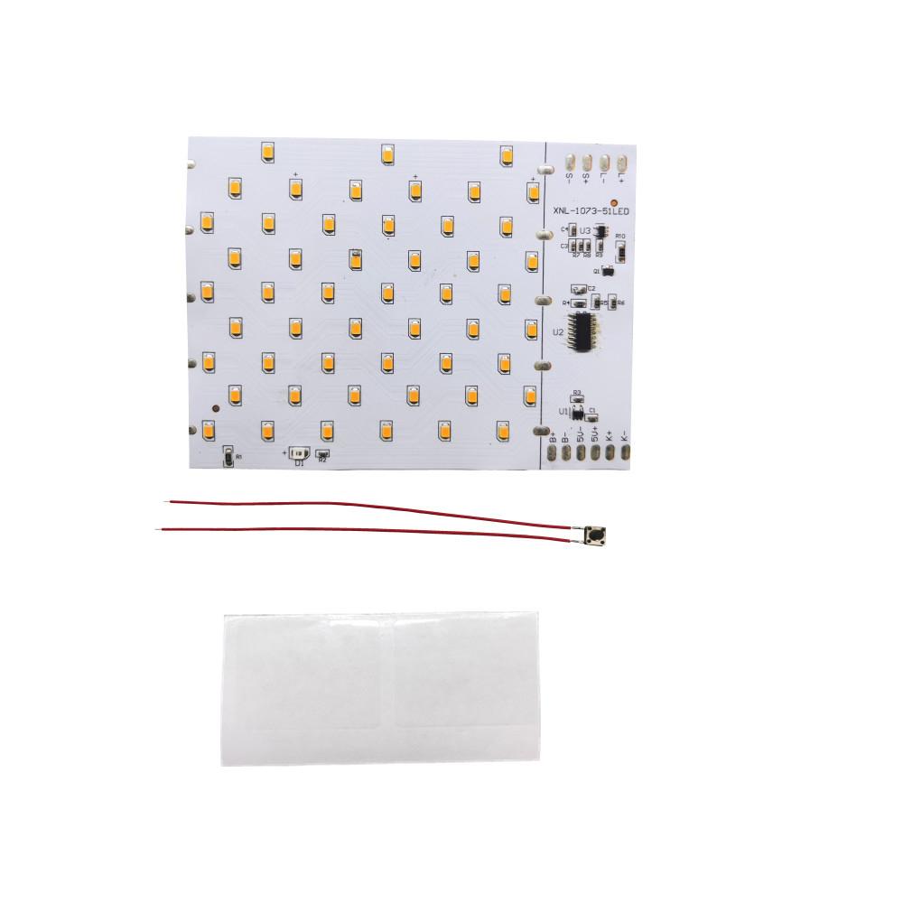 3.7V Solar Flame Lamp Board 3 Modes 51 LED Flame Light Circuit Board Battery Powered Solar Candle Lamp Board Electrical Supplies