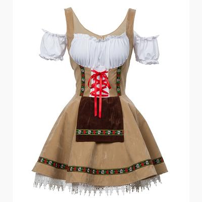 Halloween neues echtes Biergirl Kostüm Bardame Kostüm Übergröße Bier Anzug