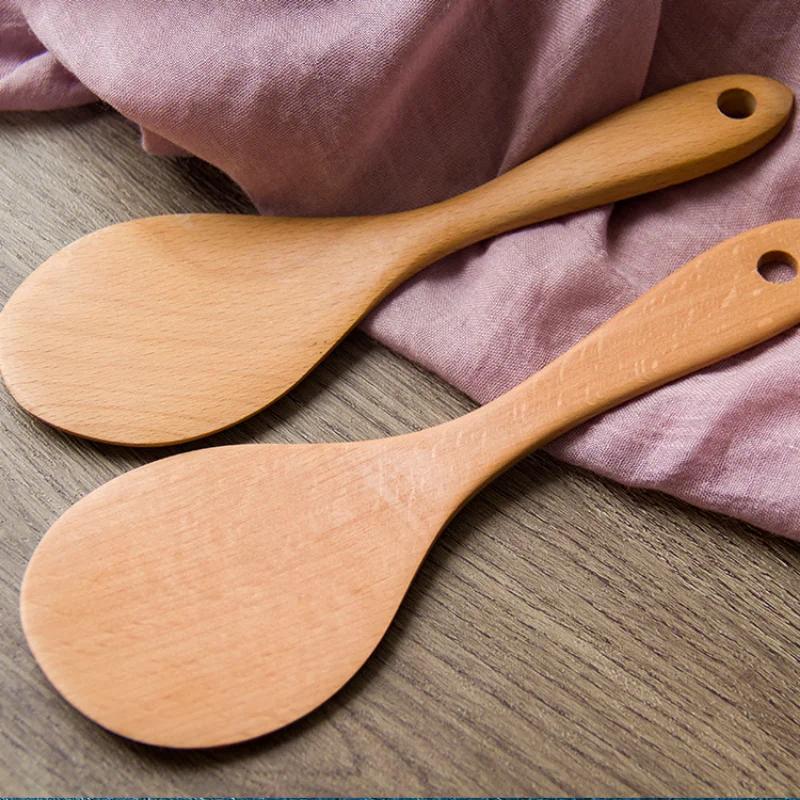 3 Types Spatule à Riz en Bois Cuillère Pelle à Riz de Haute Qualité Spatule à Riz pour Sushi Vaisselle Cuillère Gadgets de Cuisine Outil