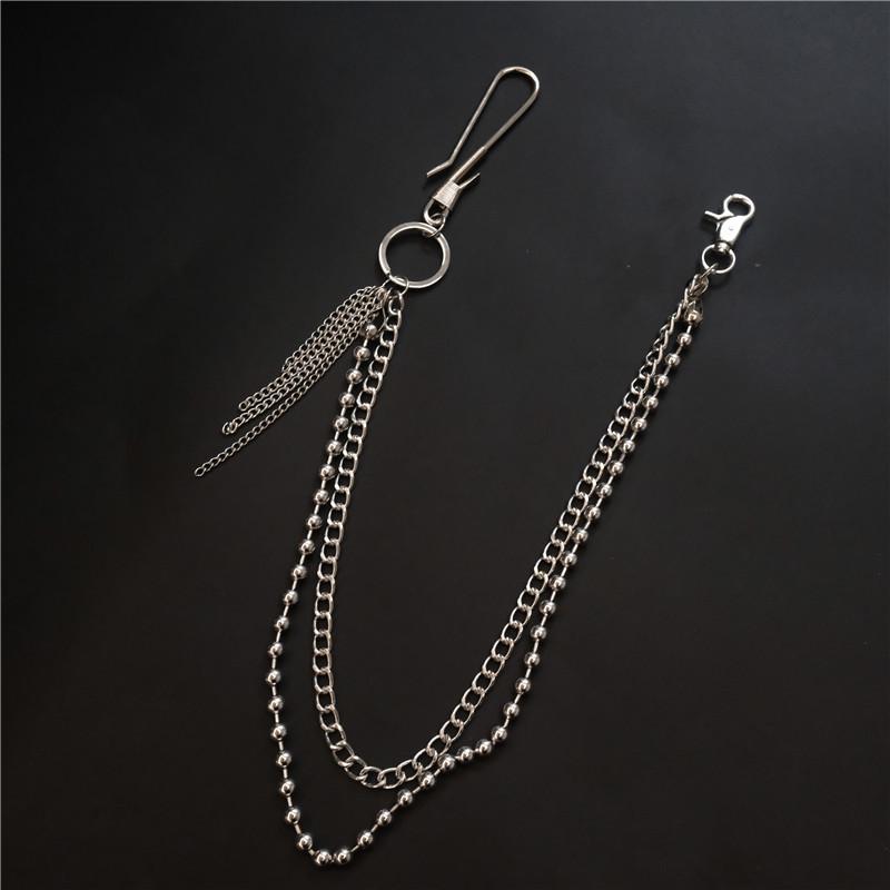 European-American Tassel Hip-Hop Waist & Trouser Chain: Multi-Layer Metal Accessory