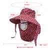 Summer Women's Tea Picking Hat Big Brim Shawl Hat Mask Removable Hat Outdoor Travel Visor Travel Sun Hat