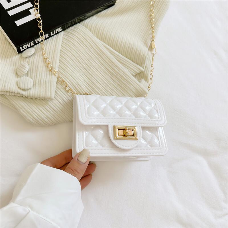 Tuoluman Fashion Quilted Jelly Crossbody Bag